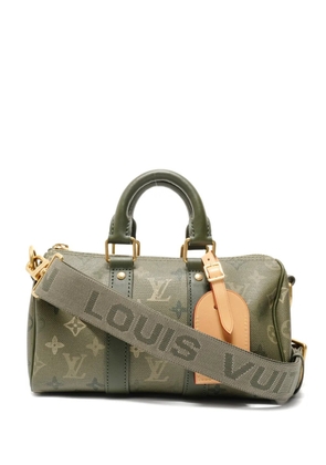 Louis Vuitton Pre-Owned 2021-2025 25 Keepall Bandoulière Monogram tote bag - Green