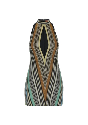 Missoni striped lamé mini dress - Black