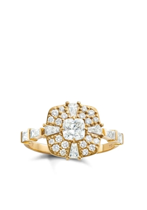 MONICA RICH KOSANN 18K yellow gold Points North diamond ring