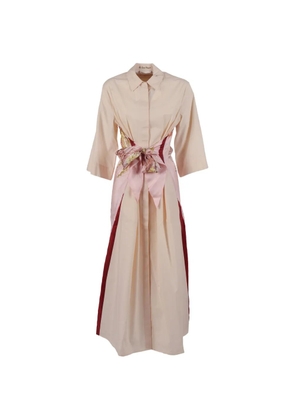 Le Sarte Pettegole floral-print panelled dress - Pink