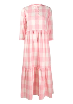 Woolrich check-print shirt dress - Pink