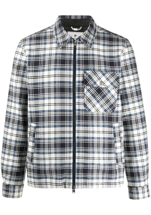 Woolrich checkered zipped jacket - Blue