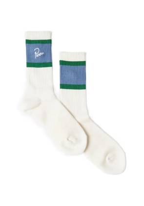 BY PARRA Signature striped socks - White