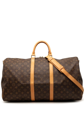 Louis Vuitton Pre-Owned 2000 Monogram Keepall Bandouliere 55 travel bag - Brown