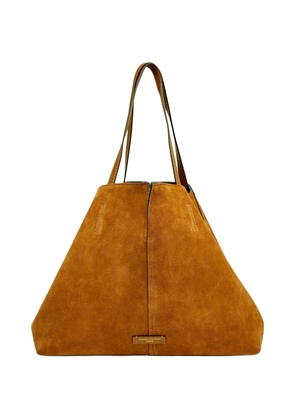 GIANNI CHIARINI large Maya suede tote bag - Brown
