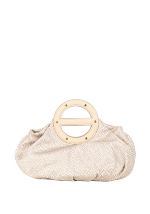 Borbonese small Vis A Vis clutch bag - White