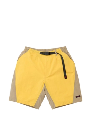 Gramicci colour-block belted shorts - Yellow