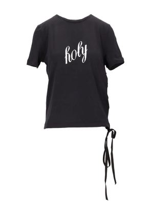 Ann Demeulemeester Fanie tie-detail T-shirt - Black