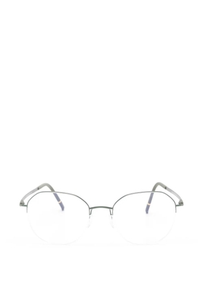 Silhouette round-frame glasses - Green