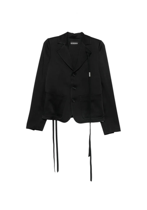 Ann Demeulemeester Lexa raw-edge strap-detail jacket - Brown