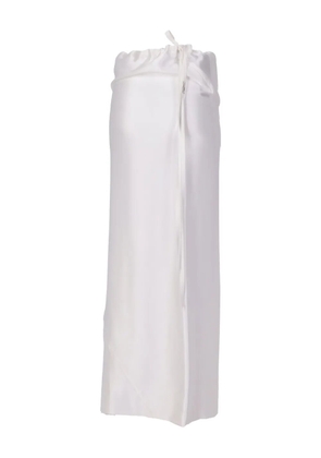 Ann Demeulemeester Eveline bias skirt - White