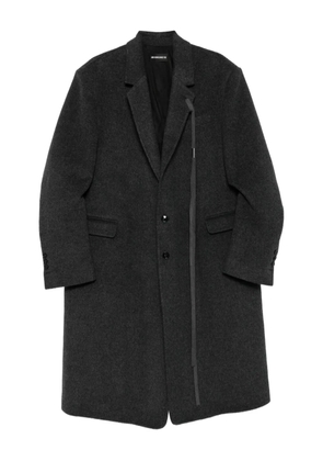 Ann Demeulemeester single-breasted coat - Grey