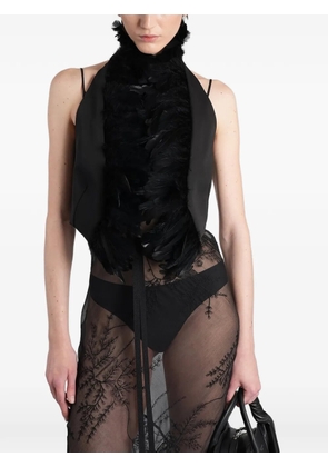 Ann Demeulemeester Idje open waistcoat - Black