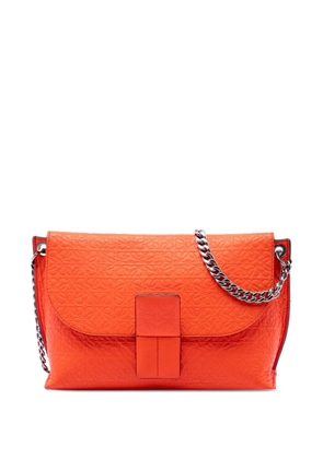 Loewe Pre-Owned 2016 Leather Repeat Anagram Avenue crossbody bag - Orange