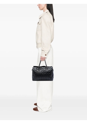 CHANEL Pre-Owned 2008-2009 Quilted Vinyl Rock in Moscow Tote shoulder bag - Black
