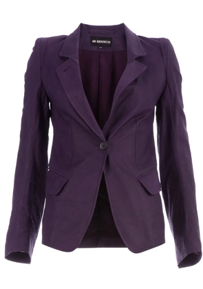 Ann Demeulemeester buttoned blazer - Purple