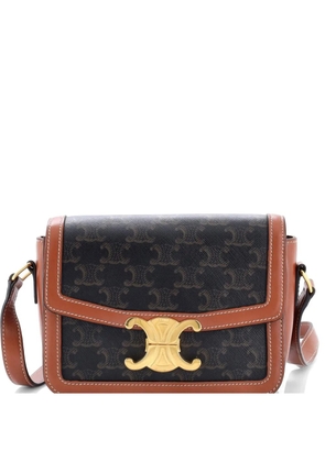 Celine Pre-Owned Triomphe Triomphe Coated Canvas Teen shoulder bag - Brown