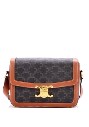 Celine Pre-Owned Triomphe Triomphe Coated Canvas Medium shoulder bag - Brown