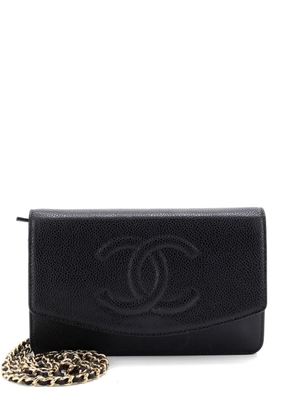 CHANEL Pre-Owned Timeless Wallet on Chain Caviar crossbody bag - Black