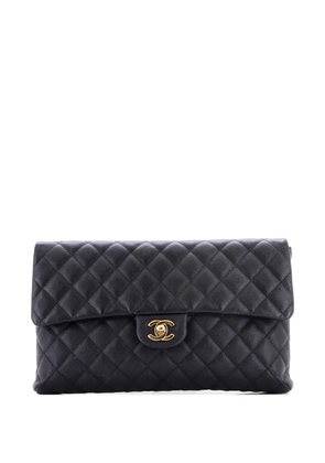 CHANEL Pre-Owned Classic Flap Quilted Caviar clutch bag - Black