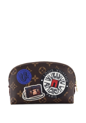Louis Vuitton Pre-Owned Cosmetic Limited Edition World Tour Monogram Canvas pouch - Brown
