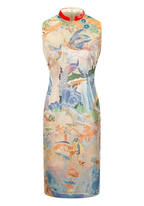 Shanghai Tang X Jacky Tsai 'Dali Icons' dress - Neutrals