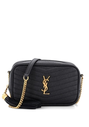 Saint Laurent Pre-Owned LouLou Matelasse Chevron Leather Mini crossbody bag - Black