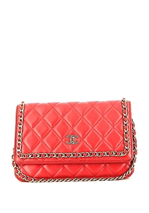 CHANEL Pre-Owned 2020 Wallet-on-chain shoulder bag - Red