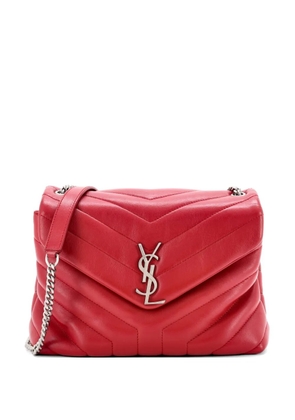 Saint Laurent Pre-Owned Loulou Matelasse Chevron Leather Small shoulder bag - Red