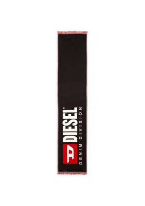 Diesel Biscotto logo jacquard scarf - Black