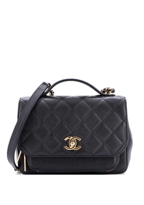 CHANEL Pre-Owned Business Affinity Flap Bag Quilted Caviar Small shoulder bag - Black