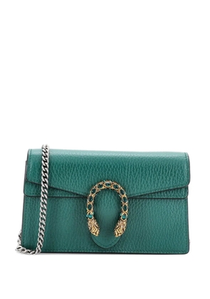Gucci Pre-Owned Dionysus Bag Leather Super Mini clutch bag - Green