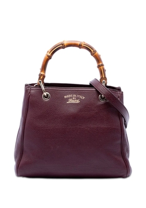 Gucci Pre-Owned 2016-2025 Small Calfskin Bamboo Shopper satchel - Purple