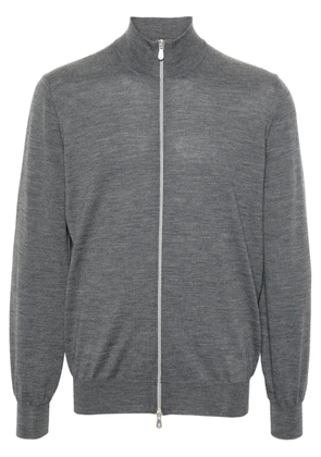 Brunello Cucinelli high-neck zip-up cardigan - Grey