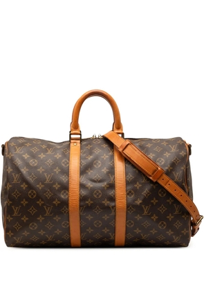 Louis Vuitton Pre-Owned 1989 Monogram Keepall Bandouliere 45 travel bag - Brown