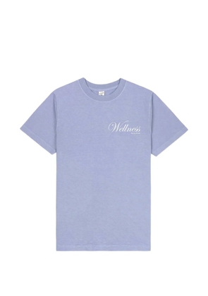 Sporty & Rich logo-print cotton T-shirt - Blue