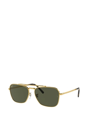 Ray-Ban Caravan geometric-frame sunglasses - Gold
