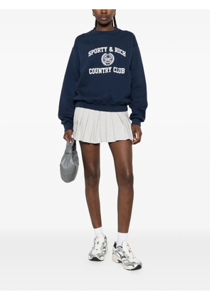 Sporty & Rich Country Club logo-print sweater - Blue