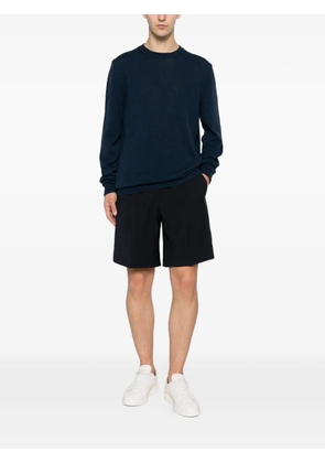 Jeordie's fine-knit crew-neck sweater - Blue