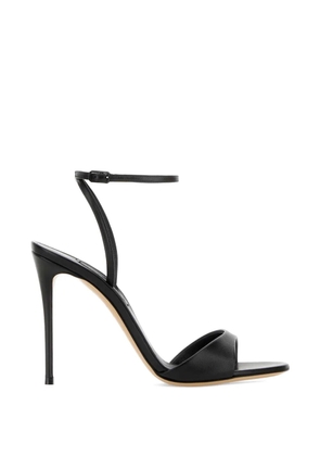 Casadei minorca leather sandals - Black