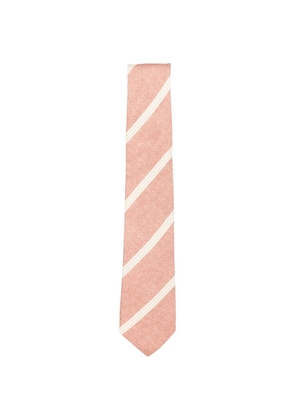 GIERRE MILANO stripe-pattern silk tie - Pink