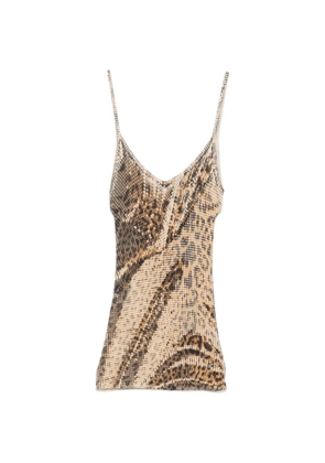 Roberto Cavalli Vintage 2000s snakeskin-print top - Neutrals