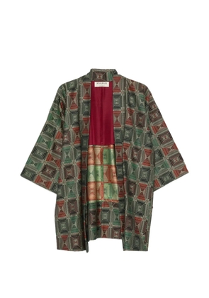 A.N.G.E.L.O. Vintage Cult 1990s geometric-print kimono coat - Green