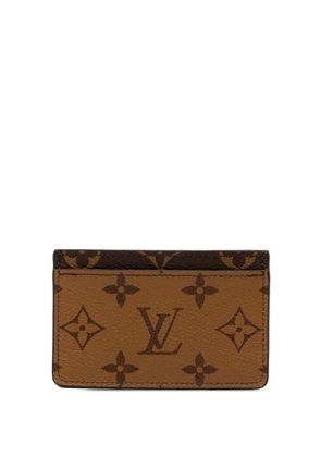 Louis Vuitton Pre-Owned 2021 Monogram Reverse card holder - Brown