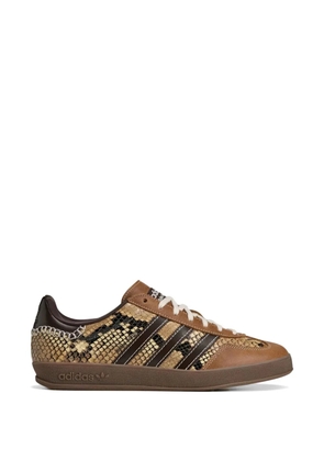 adidas x Adidas Gazelle snakeskin-effect leather sneakers - Brown