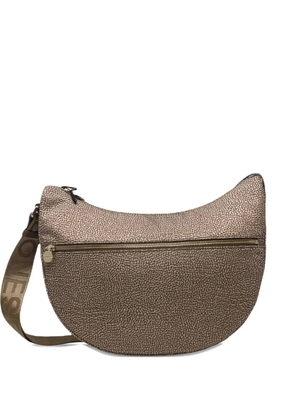 Borbonese leather cross body bag - Neutrals
