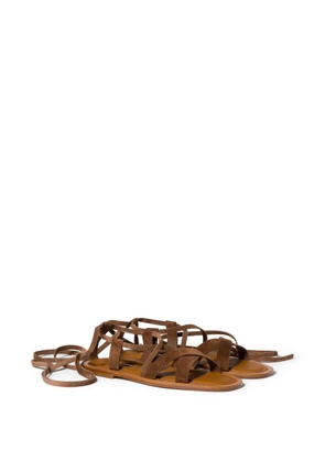 Miu Miu suede sandals - Brown