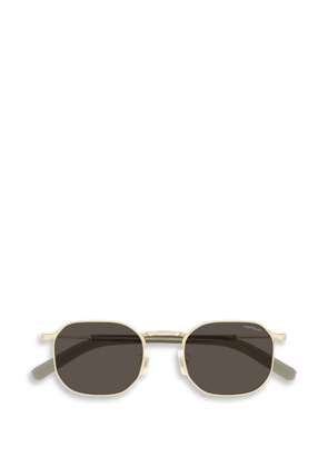 Montblanc geometric-frame sunglasses - Gold