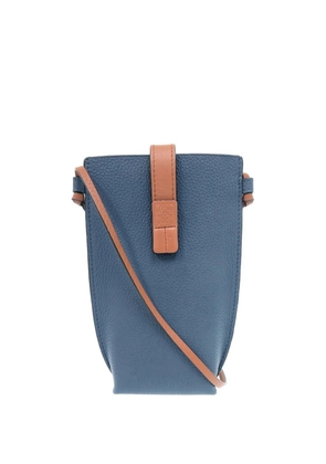 Loewe Pre-Owned 2000-2026 Bicolor Grained Calfskin Gate Pocket crossbody bag - Blue
