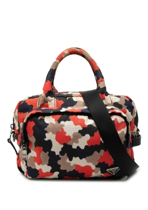 Prada Pre-Owned 2013-2026 Canvas Camouflage Cordura satchel - Brown
